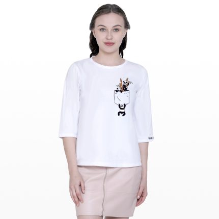 Panda Long Sleeve Women's T-Shirt