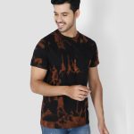 Cotton Cloud Print Half Sleeve T-Shirt