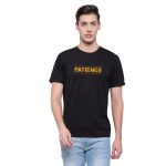 Wesdian Patience Printed Round Half Men's T-Shirt