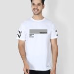 Wesdian Authentication Printed Round Half Men's T-Shirt