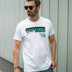 Wesdian Oxford Printed Round Half Men's T-Shirt