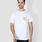 Wesdian Stay True Printed Round Half Men's T-Shirt