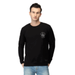 Cowboy Black Round Cotton Sweatshirt